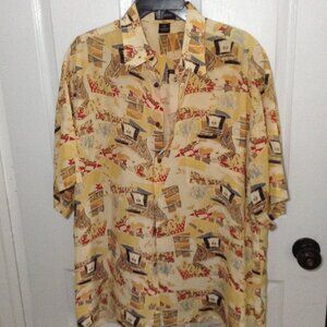NWOT Riscatto M: "L" Casual button down, Vacation Mode, Partytime, Casual Friday